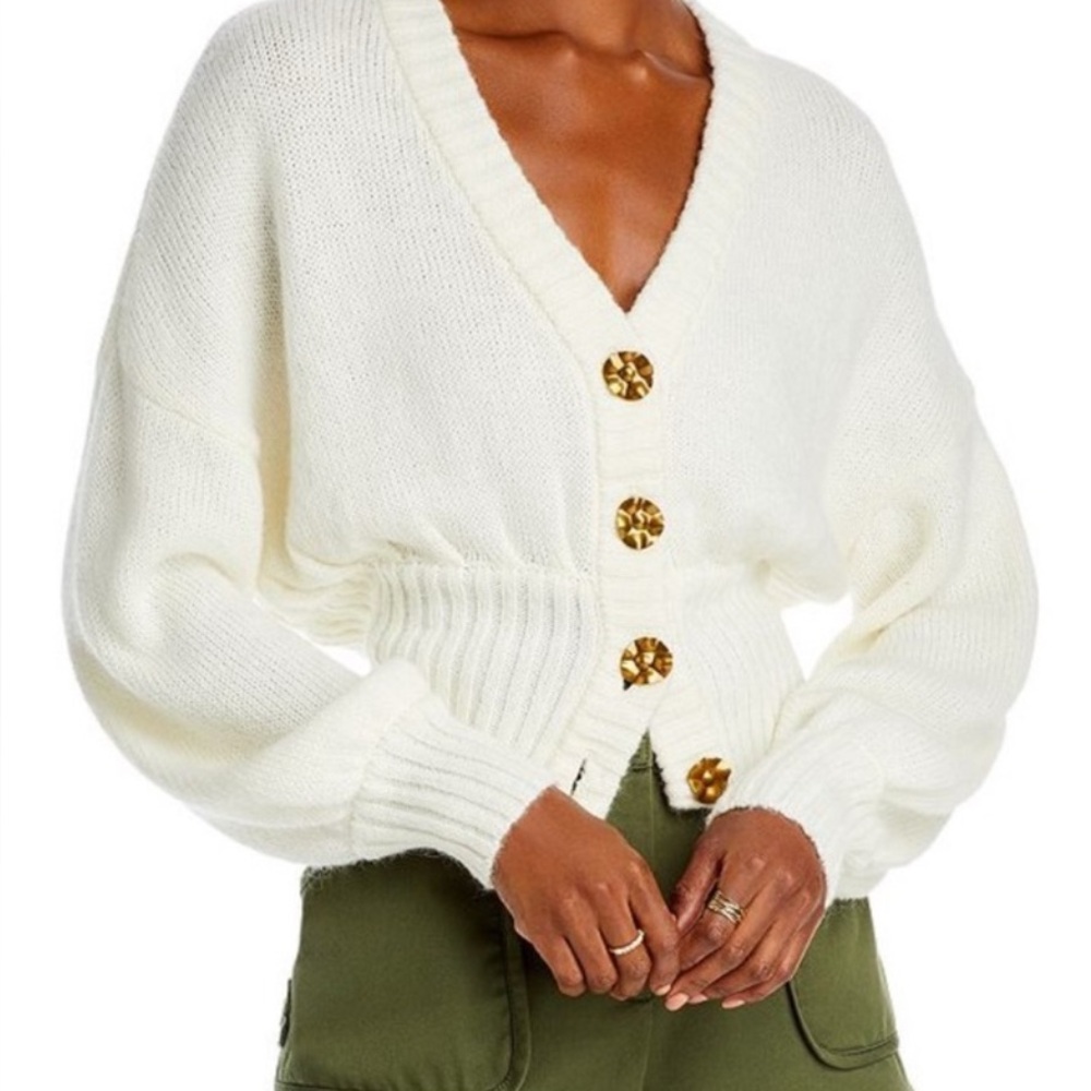 Farm Rio Bubble Knit Cardigan Sz M NWOT